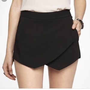 Black Asymmetric Skort